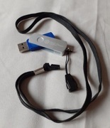 Pendrive 2 GB, pudełko, smycz