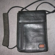 Portfek, etui na paszport, dokumenty, do zawieszenia