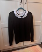 Lekki ciemnobrązowy sweter