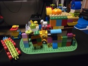 Klocki Lego Duplo Mix 2,3 kg różne, zwierzątka, pociąg, płytka konstr.