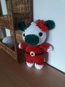 Maskotka / dekoracja świąteczna krówka 