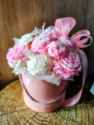 Duży Flower box z świec sojowych o zapachu kwiatowym 