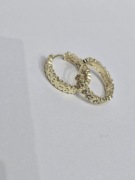 Tous zlote kolczyki z misiem.