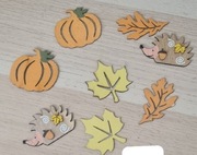 Dekory jesienne drewnianeprzydasie półprodukty 