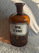 Stara butelka 3 litry piękne szkło bursztynowe laboratorium apteka