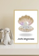 Plakat perła  a4 w ramce 