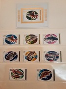 Rwanda 1973 Mi 577-84 + bl 33  komplet idealna pozycja