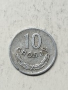 Moneta 10 groszy z roku 1963 . PRL.