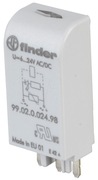 99.02.9.024.99 FINDER - Moduł zabezpieczający LED 6-24V DC zielony