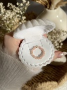 Kamień słoneczny pierścionek z koralików elastyczny handmade boho