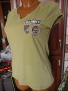 Bluzka tshirt  US ARMY od Szachownica 38/40 bawełna