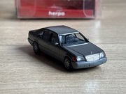 Mercedes Benz S 600SEL w140 1:87 h0 model samochodu Herpa kolekcja diorama