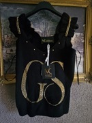 Bluzka damska top czarna ozdobny łańcuch Gil Santucci 