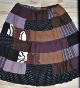 115^   letnia spódnica bawełna len w gumkę 46/48