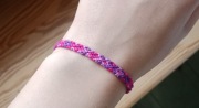 Fioletowa bransoletka z muliny