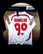 (L) RONALDO NAZARIO 99 MILAN 06/07 z FINAŁU LIGI MISTRZÓW LONG SLEEVE BIAŁY