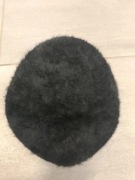 Włochata, moherowa, czarna czapka na zimę lub jesień, beret