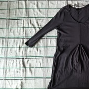 Tunika damska grafitowa długa z długimi rękawami L.