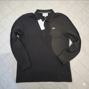 Klasyczny Czarny Longsleeve Polo Lacoste