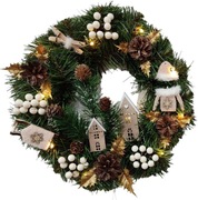 Wianek na drzwi boho i nie tylko. Podświetlany