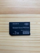 Karta pamięci Sony Memory Stick Pro Duo 2GB Made in Japan. Do psp/ aparatu