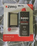 Zestaw Zippo zapalniczka + benzyna + knot