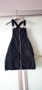 Fishbone sukienka jeansowa ogrodniczki XS