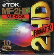 Dyskietki TDK MF-2HD NOWE 3,5" 10szt. FOLIA, pudełko kartonowe