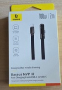 Baseus MVP3 KABEL USB C 100W LED 2 metry