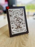 Drewniana ramka 15x10 Ramka z Twoim Zdjęciem – Grawer 3D na HDF