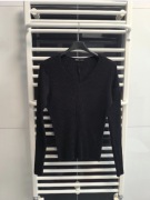 Sweterek dzianinowy prążek dekolt w serek Sinsay rozmiar L 40 wiskoza