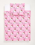 Pościel różowa Hello Kitty bawełniana 160x200