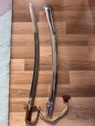 SZABLA Z POCHWĄ POLSKA SZABLA OFICERSKA STALOWA  Z POCHWĄ + TEMBLAK