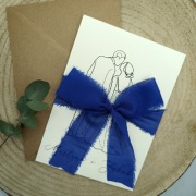 Kartka ślubna minimalistyczna 