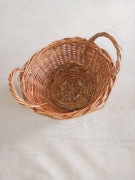 koszyczek koszyk mały wiklinowy 18/12x9 cm w kolorze brązowym