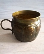 MOSIĄDZ STARY SYGNOWANY KOSZYK DO SZKLANKI  GES.GESCH SECESJA AUSTRIA ANTYK