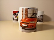 Kubek 330 ml biały Opel Astra F GSI samochód auto prezent 