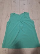 Letnia bluzka damska bez rękawów – miętowa, elegancka, wygodna #S#