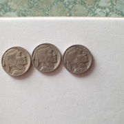 3 X 5 CENTÓW BIZON INDIANIN 1936 1937