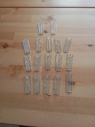 IKEA RIKTIG Haczyk uchwyt do zasłon, firanki 17szt