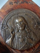 Zabytkowa tablica Jesus Chrystus 1900 rok 