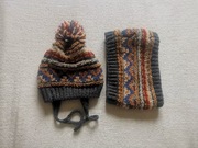 Komplet zimowy Zara czapka plus komin r. 50