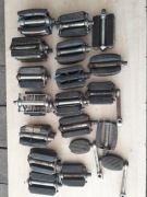 Skórzane siodełka, saszetki i pedały  - spora ilość !