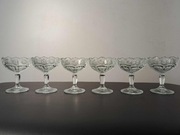 Komplet 6 szt. pucharków wzór "Stokrotki" HSG Ząbkowice unikat PRL