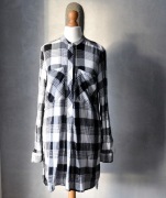 Tunika koszula w kratę tartan rock punk XS - M