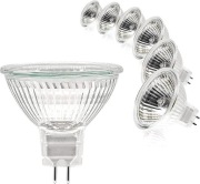 Simusi Żarówka halogenowa MR16 12V 20W,ściemnialna 6-sztuk gu5.3 (62b)