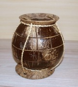 Pojemnik, dzbanek, wazonik kokosowy 