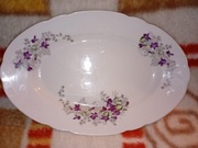 Półmisek Owalny | 22,5x33cm | Fiołki Ćmielów | BDB