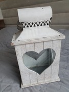 Nowa latarnia świecznik lampion Shabby chic prowansja duży 42cm