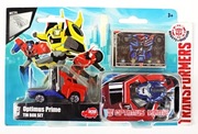 Autko Resorak Optimus Prime Transformers w blaszanym pudełku